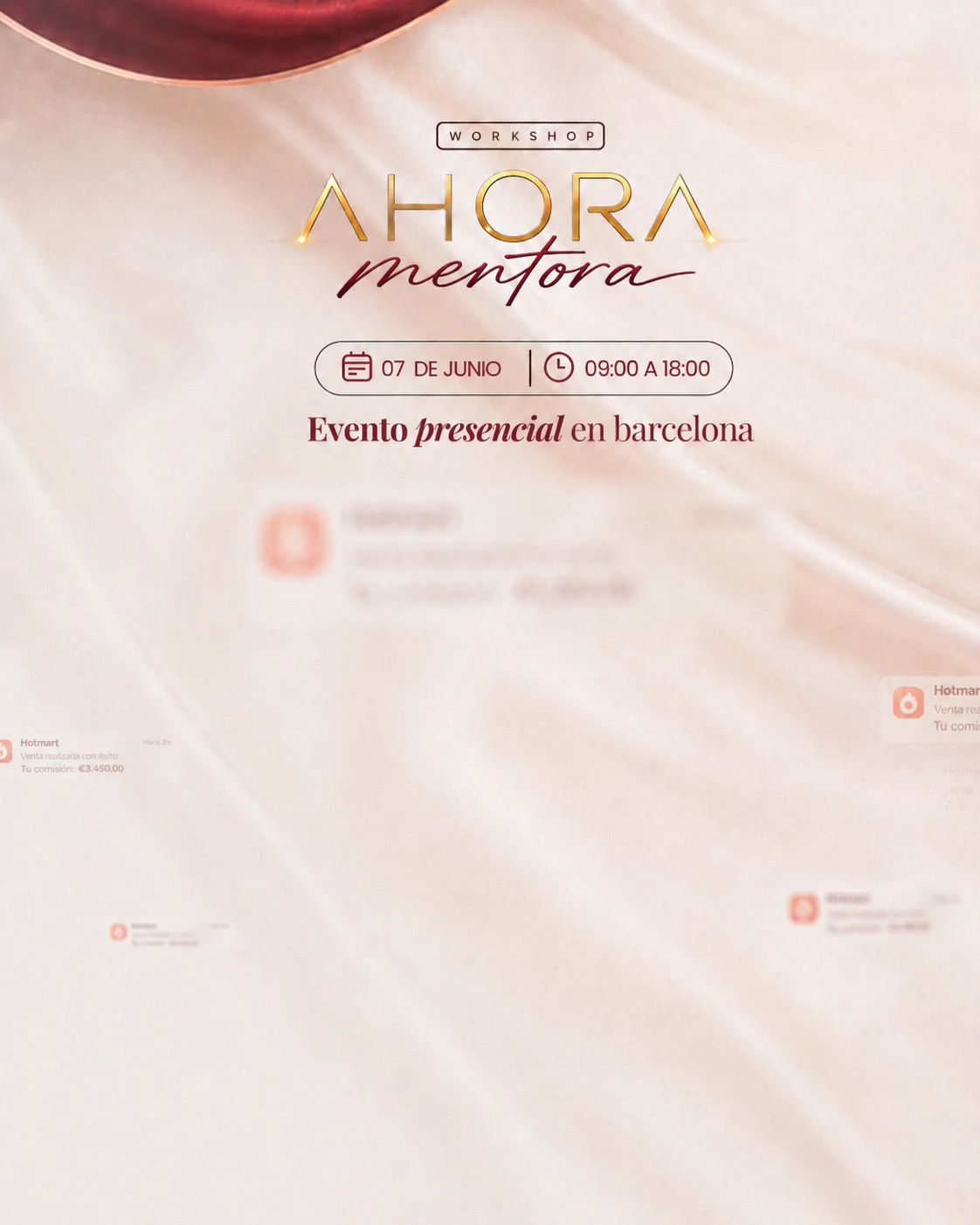 Workshop Ahora Mentora — 07 de Junio, 09:00 a 18:00, Evento presencial en Barcelona